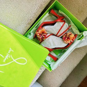 NIB - Sam Edelman Clare Poppy Pom Pom Heels, 6.5